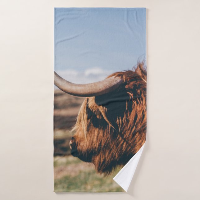 HIGHLAND COW BATH TOWEL (Bath Towel)