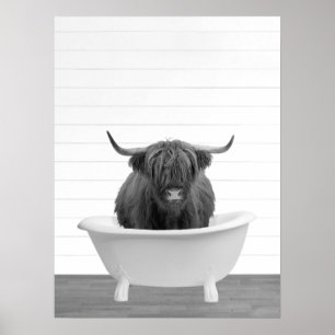 Highland Cow Bathtub Home Decor Bathroom