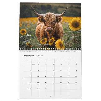 Highland Cow Calendar