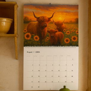 Highland Cow Calendar