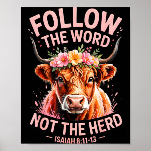 Highland Cow Christian  Poster