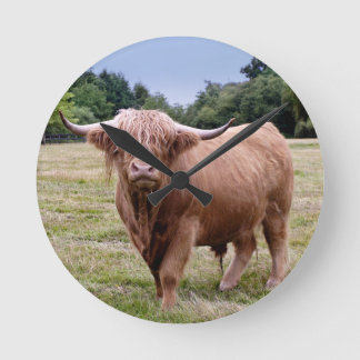 Highland Cow Clock