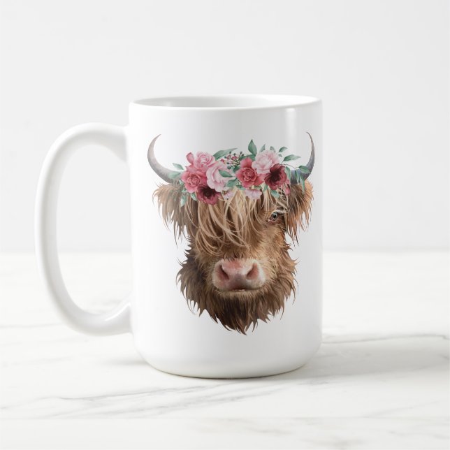 Highland Cow Coffee Mug (Left)