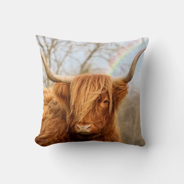 Highland Cow Cushion (Front)