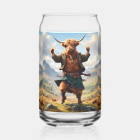 Highland Cow Dancing The Highland Fling,