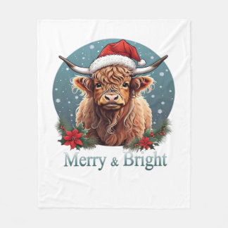 Highland Cow Essential T-Shirt Fleece Blanket