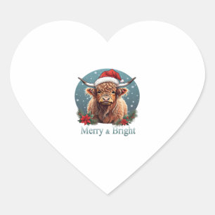 Highland Cow Essential T-Shirt Heart Sticker