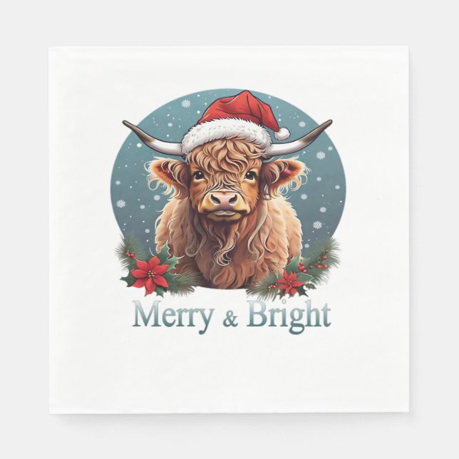 Highland Cow Essential T-Shirt Napkin (Front)