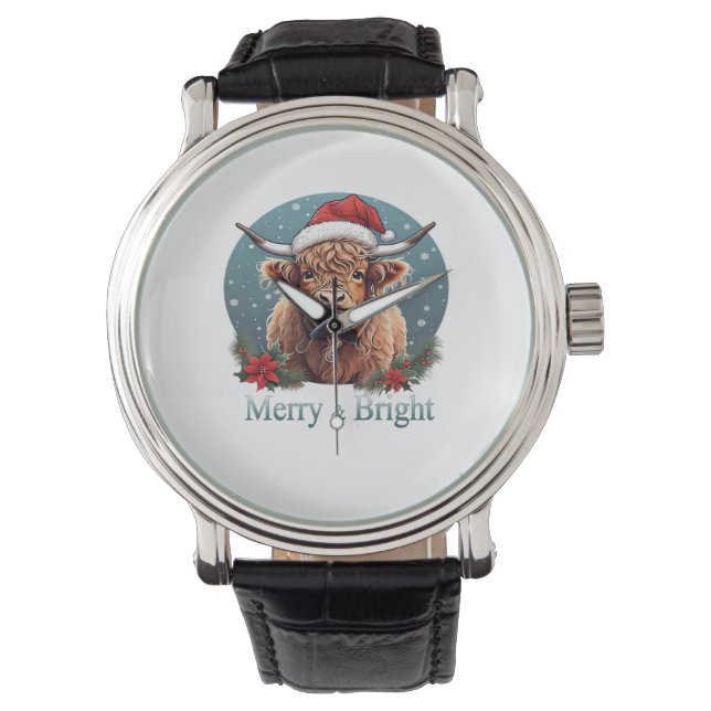 Highland Cow Essential T-Shirt Watch (Front)