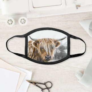 HIGHLAND COW FACE MASK