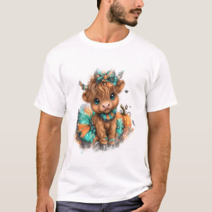 Highland Cow Farm Halloween T-Shirt
