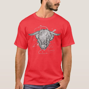 Highland Cow Farmers Scottish Cow  T-Shirt