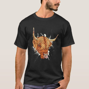 Highland Cow For Farmer Farming Dairy Breed T-Shirt