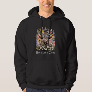 Highland Cow for lovers of Scotland or Scottish An Hoodie