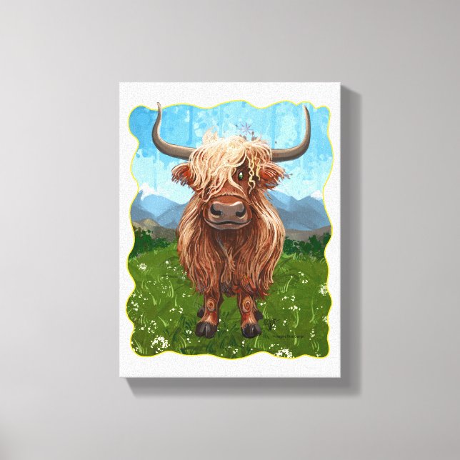 Highland Cow Gifts & Accessories Canvas Print (Front)