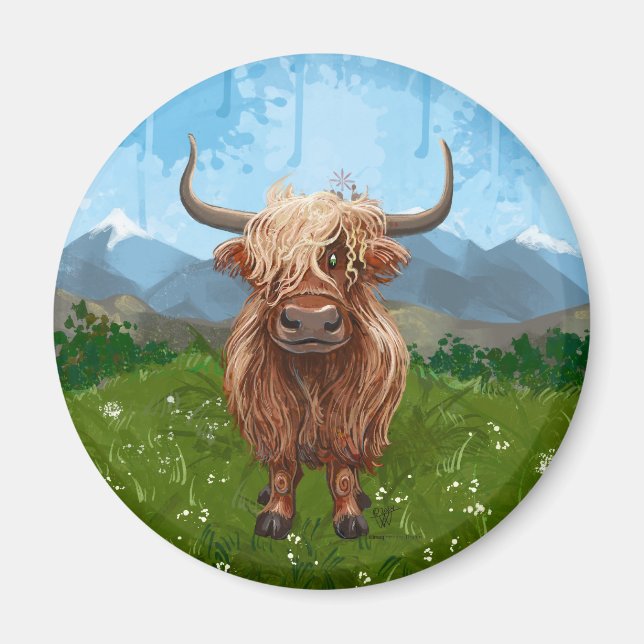 Highland Cow Gifts & Accessories Magnet (Front)