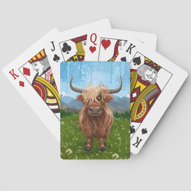 Highland Cow Gifts & Accessories Playing Cards (Back)