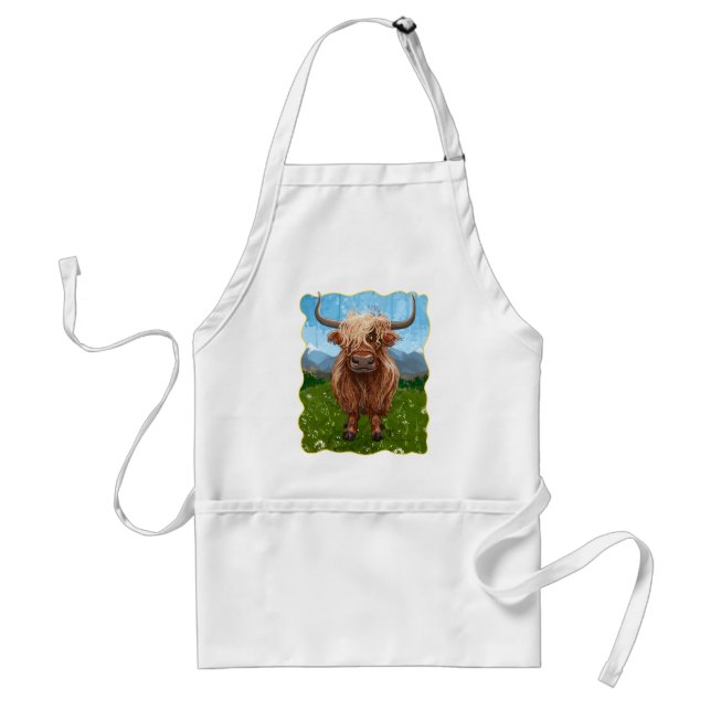 Highland Cow Gifts & Accessories Standard Apron (Front)