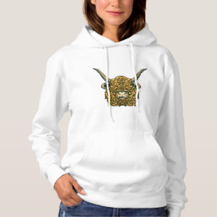 Highland Cow Golden Head Hoodie