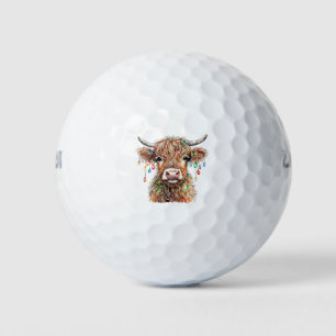 Highland Cow Golf Balls