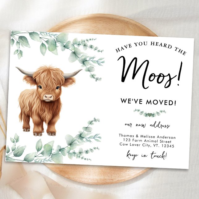Highland Cow Greenery Farm New Address Moving Announcement (Creator Uploaded)