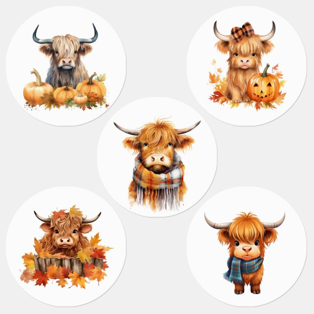 Highland Cow Halloween Fall  (Group)