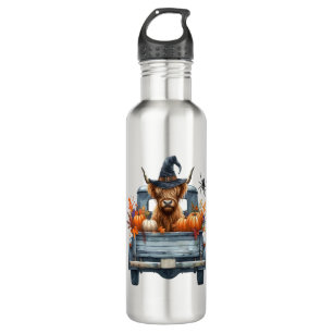 Highland Cow Halloween Fall 710 Ml Water Bottle