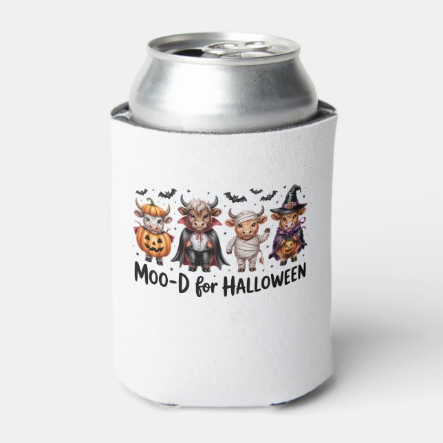 Highland Cow Halloween Spooky Season (2) Can Cooler (Can Front)