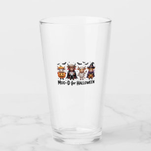 Highland Cow Halloween Spooky Season (2) Glass