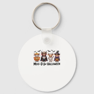Highland Cow Halloween Spooky Season (2) Key Ring