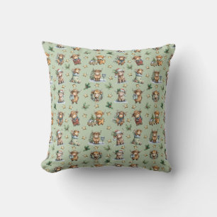 Highland Cow Holiday Parade Cushion