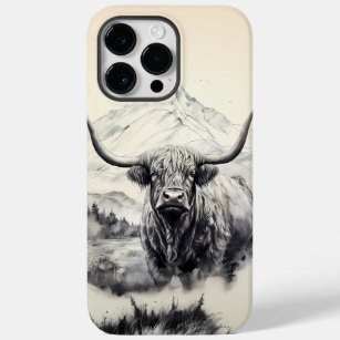 Highland Cow iPhone 14 Pro Max Phone Case 