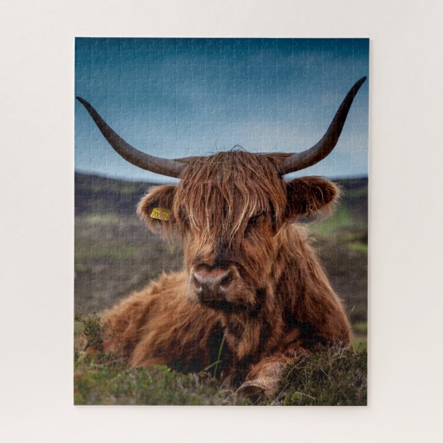 Highland Cow Jigsaw Puzzle (Vertical)