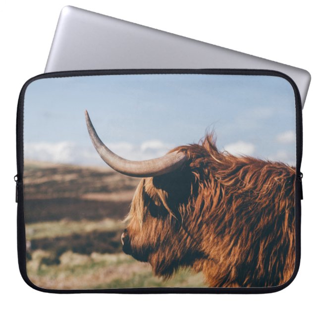 HIGHLAND COW LAPTOP SLEEVE (Front)