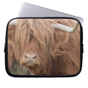 Highland Cow Laptop Sleeve