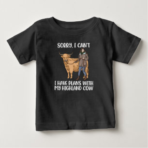 Highland Cow Lover Women Scottish Highland Cow Baby T-Shirt