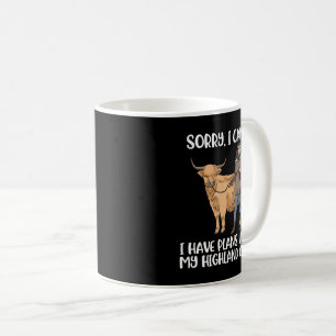 Highland Cow Lover Women Scottish Highland Cow Coffee Mug
