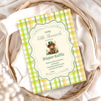 Highland Cow Lucky Little Shamrock Diapper Raffl