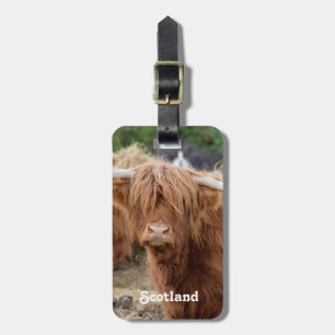 Highland Cow Luggage Tag
