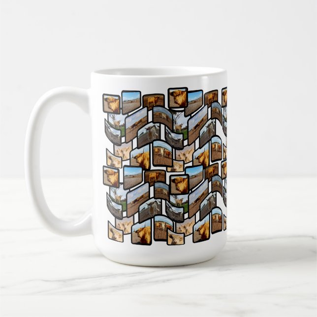 Highland Cow Montage, Coffee Mug (Left)