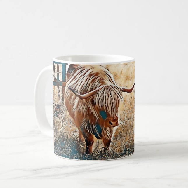 Highland Cow Mug (Front Left)