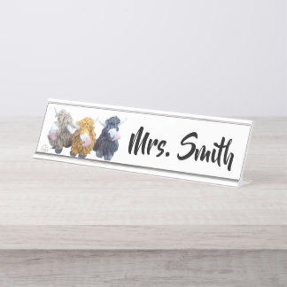 Highland Cow Name Plate 