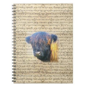 Highland cow notebook