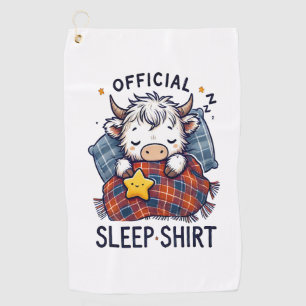 Highland Cow , Official Sleep Golf Towel