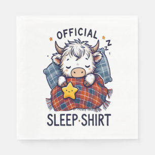Highland Cow , Official Sleep  Napkin