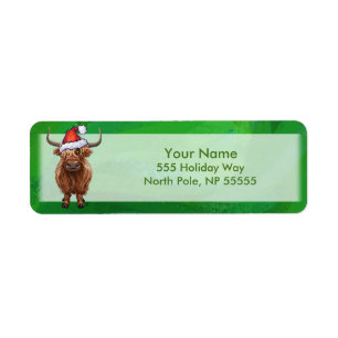 Highland Cow On Green