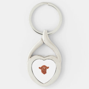 Highland Cow Oversized T-Shirt Key Ring