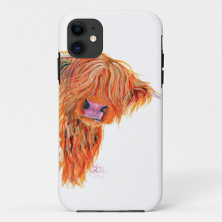 Highland Cow 'Peekaboo' for Iphone and Samsung 11 Case
