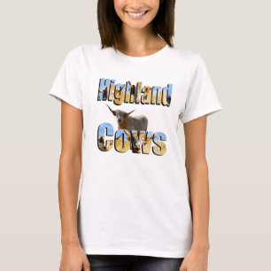 Highland Cow Picture Logo And Highland Cow, T-Shirt
