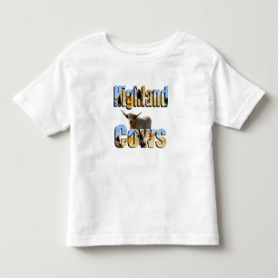 Highland Cow Picture Logo And Highland Cow, Toddler T-Shirt